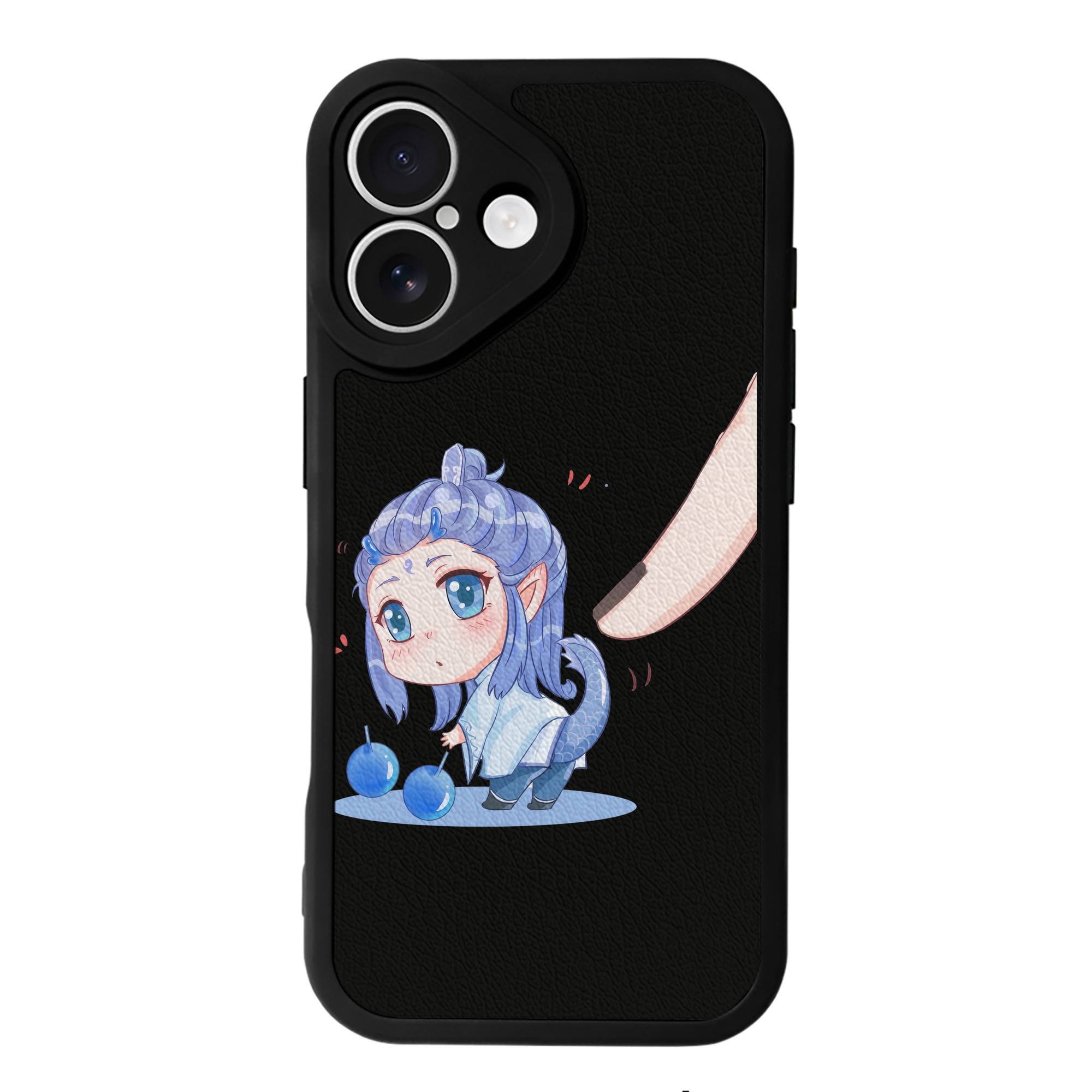 （画像用） Ne Zha 2 ナタ 魔童の大暴れ 【iPhone 16シリーズ対応】シリコンスマホケース（レザー調） 材質：シリコン